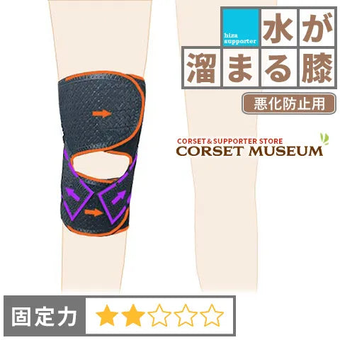 水が溜まる膝|薄型膝裏クロスXG